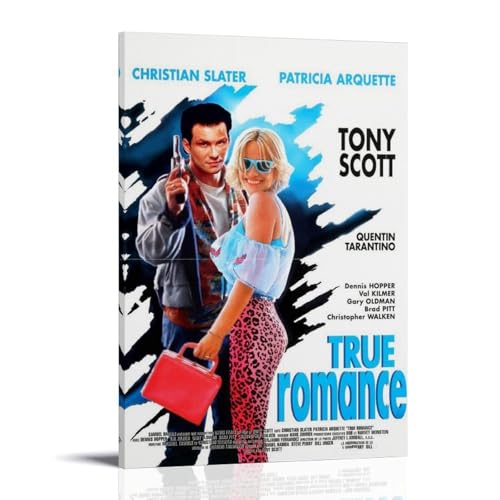 NJZUSA True Romance Wanddekoration, Leinwand, Büro, Kunstdruck, Gemälde, Druck, Zuhause, Wohnzimmer, Schlafzimmer, Dekor, Kunstwerk, Rahmenstil, 20 x 30 cm von NJZUSA