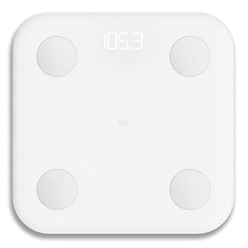 Xiaomi Mi Body Composition Scale 2 - Hochpräziser BIA-Chip, 13 Körperdaten, Bluetooth 5.0, kompatibel mit Android/iOS, intelligente Skala, MiFit-App weiß von NK