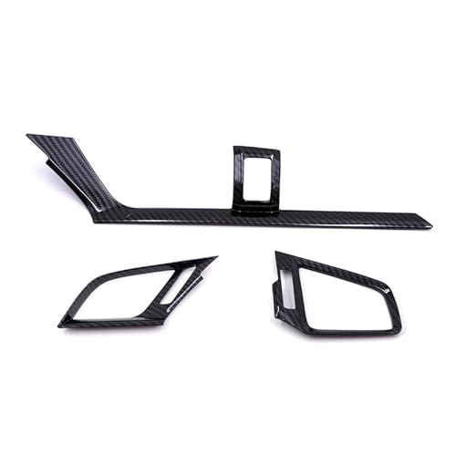 NKCVEZBW 3-teiliger Carbon-Faser-Auto-Armaturenbrett-Zierrahmen for die Klimaanlage, kompatibel mit Honda Civic Sedan 2016 2017 2018 2019 2020 2021(Left Hand Drive) von NKCVEZBW