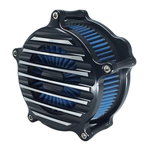 NKCVEZBW Ansaugluftfilter Nostalgie Venturi, kompatibel mit Harley XL Sportster 883 1200 Softail Dyna Touring Big Twin CAM FLT FLST FXDLS M8(B Blue) von NKCVEZBW