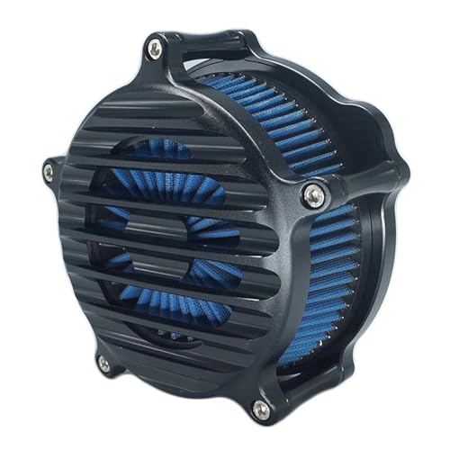 NKCVEZBW Ansaugluftfilter Nostalgie Venturi, kompatibel mit Harley XL Sportster 883 1200 Softail Dyna Touring Big Twin CAM FLT FLST FXDLS M8(B Blue) von NKCVEZBW