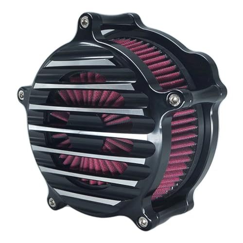 NKCVEZBW Ansaugluftfilter Nostalgie Venturi, kompatibel mit Harley XL Sportster 883 1200 Softail Dyna Touring Big Twin CAM FLT FLST FXDLS M8 (C Red) von NKCVEZBW