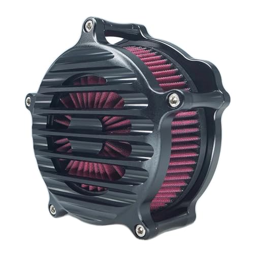 NKCVEZBW Ansaugluftfilter Nostalgie Venturi, kompatibel mit Harley XL Sportster 883 1200 Softail Dyna Touring Big Twin CAM FLT FLST FXDLS M8 (D Red) von NKCVEZBW