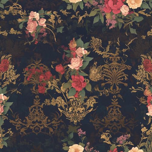 Dunkelschwarzes Ölgemälde Pfingstrosenblüten Kontaktpapier 45cm x 1000cm Abziehen und aufkleben Vintage Blumen Tapete selbstklebend Wandpapier für Schrank Regal Liner Zimmer Wände Abdeckung dekorativ Dunkelschwarzes Ölgemälde Pfingstrosenblüten Kontaktpapier 45cm x 1000cm Abziehen und aufkleben Vintage Blumen Tapete selbstklebend Wandpapier für Schrank Regal Liner Zimmer Wände Abdeckung dekorativ von NKDYVB