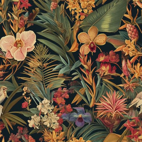 Gartenorange und rote Blumen Kontaktpapier 45cm x 300cm Abziehen und aufkleben Vintage Blumen Botanisches Blatt Tapete selbstklebend Wandpapier für Schrank Regal Liner Zimmer Wände Abdeckung dekorativ Gartenorange und rote Blumen Kontaktpapier 45cm x 300cm Abziehen und aufkleben Vintage Blumen Botanisches Blatt Tapete selbstklebend Wandpapier für Schrank Regal Liner Zimmer Wände Abdeckung dekorativ von NKDYVB