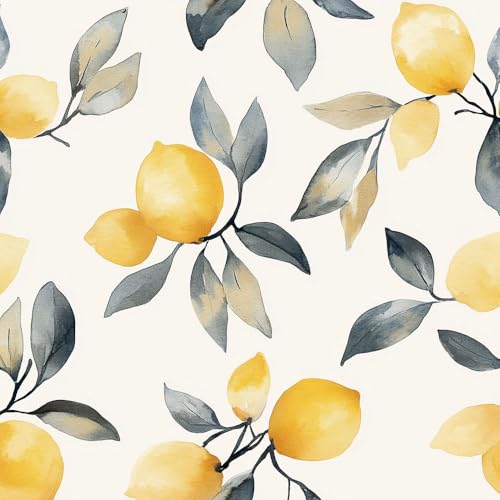 NKDYVB 45cm x 600cm Zitrone im Vintage Stil Abziehbare Tapete zum Abziehen und Aufkleben Gelbe Frucht Zitrone Kontaktpapier selbstklebend für Wohnzimmer- und Schlafzimmerdekor NKDYVB 45cm x 600cm Zitrone im Vintage Stil Abziehbare Tapete zum Abziehen und Aufkleben Gelbe Frucht Zitrone Kontaktpapier selbstklebend für Wohnzimmer- und Schlafzimmerdekor von NKDYVB