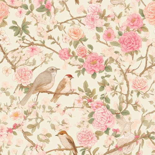 NKDYVB Abstrakte Blume Kontaktpapier 45cm x 600cm Abziehen und aufkleben Vintage Blumenvogel Tapete selbstklebend Wandpapier für Schrank Regal Liner Zimmer Wände Abdeckung dekorativ NKDYVB Abstrakte Blume Kontaktpapier 45cm x 600cm Abziehen und aufkleben Vintage Blumenvogel Tapete selbstklebend Wandpapier für Schrank Regal Liner Zimmer Wände Abdeckung dekorativ von NKDYVB