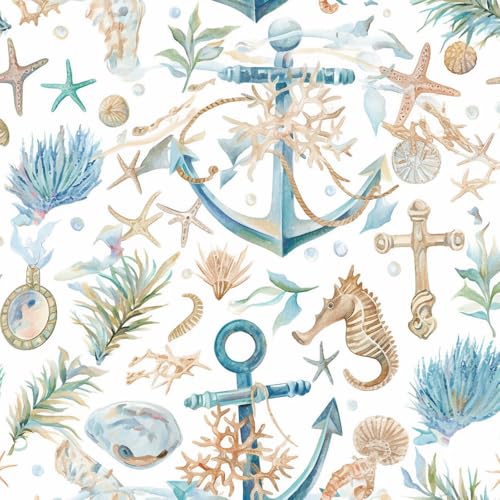 NKDYVB Abziehen und aufkleben Seepferdchen Fische Krabben Tapete 45cm x 300cm Meeresorganismus Kontaktpapier für Schubladen, Schlafzimmer, Wohnzimmer, selbstklebend NKDYVB Abziehen und aufkleben Seepferdchen Fische Krabben Tapete 45cm x 300cm Meeresorganismus Kontaktpapier für Schubladen, Schlafzimmer, Wohnzimmer, selbstklebend von NKDYVB