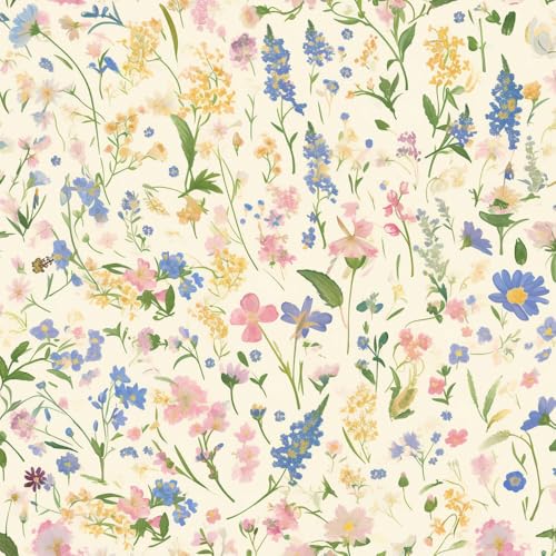 NKDYVB Aquarell Abstrakte Blumen Kontaktpapier 45cm x 300cm Abziehen und aufkleben Boho Bunte Wildblume Tapete selbstklebend Wandpapier für Schrank Regal Liner Zimmer Wände Abdeckung dekorativ NKDYVB Aquarell Abstrakte Blumen Kontaktpapier 45cm x 300cm Abziehen und aufkleben Boho Bunte Wildblume Tapete selbstklebend Wandpapier für Schrank Regal Liner Zimmer Wände Abdeckung dekorativ von NKDYVB