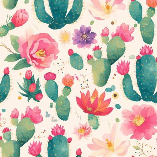 NKDYVB Boho Aquarell Kaktus Abziehen und Aufkleben der Tapete, selbstklebend, entfernbar Wüstenpflanzen Kontaktpapier für dekorative Schlafzimmer- und Heimwände 45cm x 1000cm NKDYVB Boho Aquarell Kaktus Abziehen und Aufkleben der Tapete, selbstklebend, entfernbar Wüstenpflanzen Kontaktpapier für dekorative Schlafzimmer- und Heimwände 45cm x 1000cm von NKDYVB