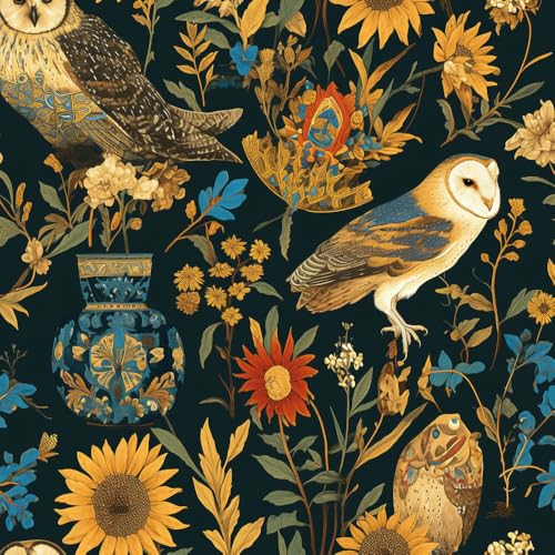 NKDYVB Bunte Blume Eulen Vogel Daisy Kontaktpapier 45cm x 600cm Abziehen und aufkleben Retro Blumen Tapete selbstklebend Wandpapier für Schrank Regal Liner Zimmer Wände Abdeckung dekorativ NKDYVB Bunte Blume Eulen Vogel Daisy Kontaktpapier 45cm x 600cm Abziehen und aufkleben Retro Blumen Tapete selbstklebend Wandpapier für Schrank Regal Liner Zimmer Wände Abdeckung dekorativ von NKDYVB