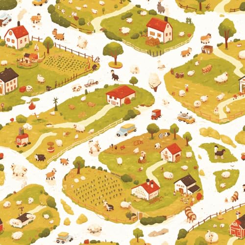 NKDYVB Cartoon Bauernhofbäume Kontaktpapier 45cm x 1000cm Abziehen und aufkleben Niedliches Cartoon Haus Tapete selbstklebend Wandpapier für Schrank Regal Liner Zimmer Wände Abdeckung dekorativ NKDYVB Cartoon Bauernhofbäume Kontaktpapier 45cm x 1000cm Abziehen und aufkleben Niedliches Cartoon Haus Tapete selbstklebend Wandpapier für Schrank Regal Liner Zimmer Wände Abdeckung dekorativ von NKDYVB