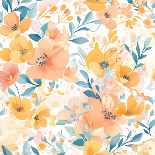 NKDYVB Orange Rosa Mohnblumen Kontaktpapier 45cm x 1000cm Abziehen und aufkleben Boho Moderne Blume Tapete selbstklebend Wandpapier für Schrank Regal Liner Zimmer Wände Abdeckung dekorativ NKDYVB Orange Rosa Mohnblumen Kontaktpapier 45cm x 1000cm Abziehen und aufkleben Boho Moderne Blume Tapete selbstklebend Wandpapier für Schrank Regal Liner Zimmer Wände Abdeckung dekorativ von NKDYVB