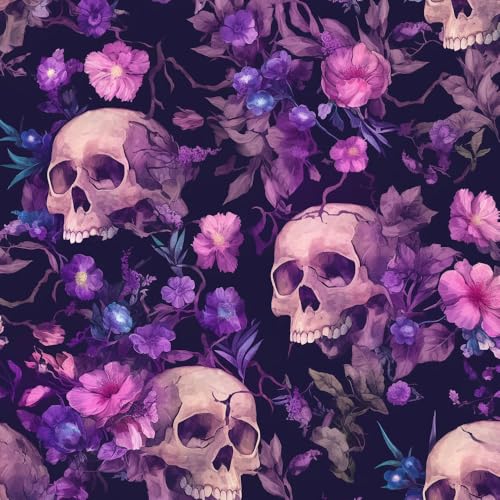 NKDYVB Rosa Lila Blume Kontaktpapier 45cm x 1000cm Abziehen und aufkleben Gotische Totenkopfblume Tapete selbstklebend Wandpapier für Schrank Regal Liner Zimmer Wände Abdeckung dekorativ NKDYVB Rosa Lila Blume Kontaktpapier 45cm x 1000cm Abziehen und aufkleben Gotische Totenkopfblume Tapete selbstklebend Wandpapier für Schrank Regal Liner Zimmer Wände Abdeckung dekorativ von NKDYVB