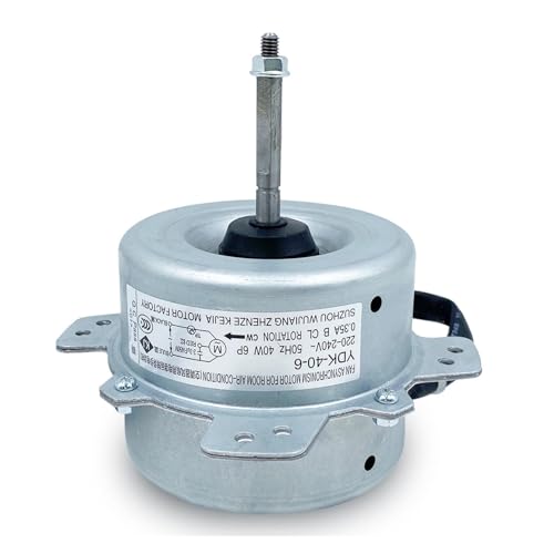 Klimaanlagenmotor, Kompatibel Mit YDK-40-6 YDK40-6 YDK-25-6 YDK-40-6 = YDK-25-6 40-W-Motorteile(Length 58MM reverse) von NKEWIUFC