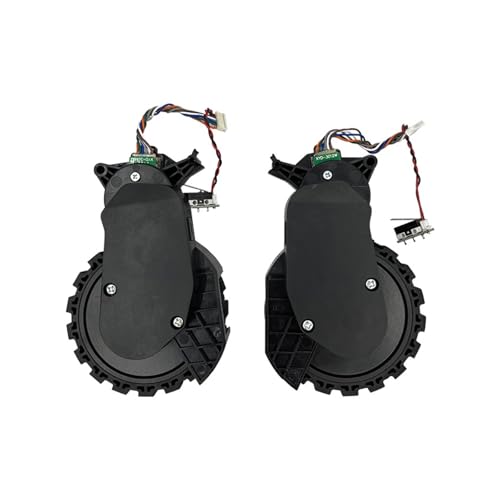 Staubsauger-Links- Und Rechtsräder, Kompatibel For Xiaomi S20 B108GL 2 Pro, Schwarzes Linkes Und Rechtes Radzubehör For Den Staubsauger(R L Wheel 1set) von NKEWIUFC