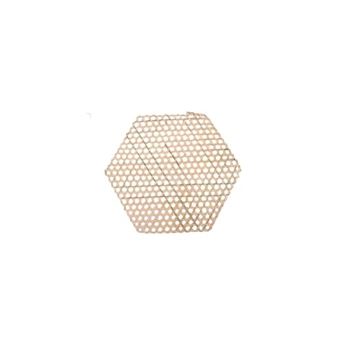 NKGWQ12~36cm 4 Stück Handgefertigte Tischsets aus Bambus Antihaft-Gitter-Isoliermatten Sechseckige Bambus-Untersetzer Geeignet Für Zuhause Und Küche von NKGWQ