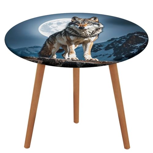 NKJJSTES Fitted Round Table Cloth Elastic Stretch Tablecloth Timberwolves Waterproof Table Cover for Camping Indoor and Outdoor NKJJSTES Fitted Round Table Cloth Elastic Stretch Tablecloth Timberwolves Waterproof Table Cover for Camping Indoor and Outdoor von NKJJSTES