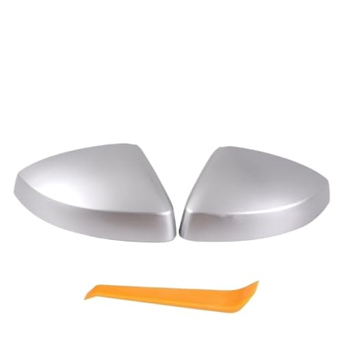 NKURTPC Auto Spiegelkappen 2 stücke Fit Für Audi A3 S3 8V RS3 Auto Rückspiegel Abdeckungen Kappe Shell Gehäuse Tür Seite Flügel Spiegel abdeckungen(Silver) von NKURTPC