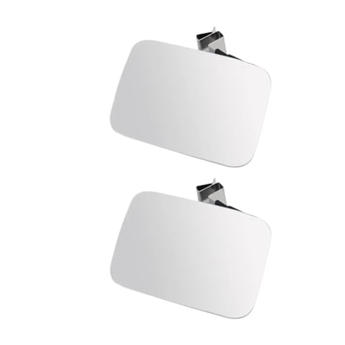 NKURTPC Auto Spiegelkappen Auto Hilfs Toter Winkel Spiegel Weitwinkel 360 Grad Verstellbare Parkplatz Randlose(Size1 A 2pcs) von NKURTPC