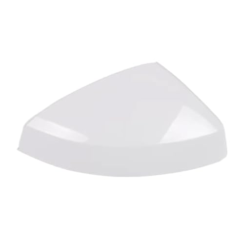 NKURTPC Auto Spiegelkappen Fit Für Audi A3 2014-2020 Auto Hinten Beheizte Spiegel Glas Abdeckung Rahmen Blinker Licht Unten(White Cover Right) von NKURTPC
