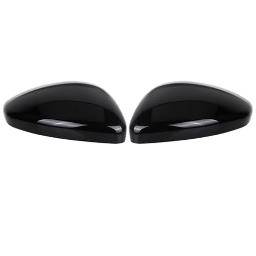 NKURTPC Auto Spiegelkappen Fit Für Peugeot 308 MK2 T9 2013-2022 Auto Rückansicht Seite Spiegel Abdeckung Tür Flügel Rückansicht Kappe(2pcs Glossy Black) von NKURTPC