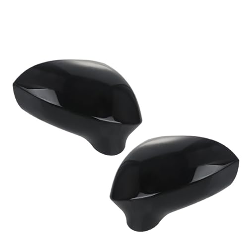 NKURTPC Auto Spiegelkappen Fit Für Seat Ibiza MK4 6J 2008-2017 Spiegel Shell Ersatz Seite Rückspiegel Abdeckungen Kappe(1Pair Glossy Black) von NKURTPC