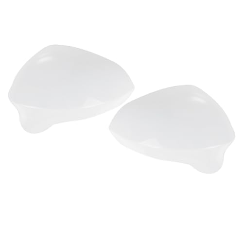 NKURTPC Auto Spiegelkappen Fit Für Seat Ibiza MK4 6J 2008-2017 Spiegel Shell Ersatz Seite Rückspiegel Abdeckungen Kappe(1Pair White) von NKURTPC