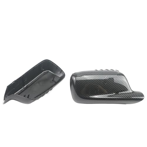 NKURTPC Auto Spiegelkappen Passend für BMW 3er E46 2 Türen 7er E65 E66 E67 E68 2001-2008 Rückspiegelabdeckung(Carbon Fiber Pattern) von NKURTPC