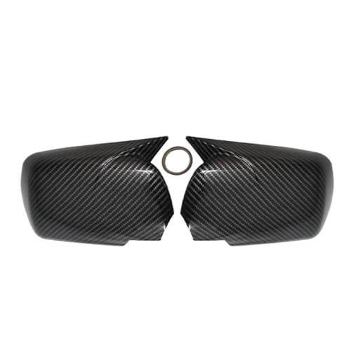 NKURTPC Auto Spiegelkappen Passend für BMW X5 E53 1999–2006, Ersatz-Rückspiegel-Abdeckkappen.(Carbon Fiber Pattern) von NKURTPC