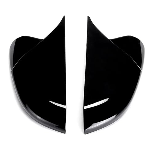 NKURTPC Auto Spiegelkappen Passend für Honda Civic 10. 16-19, 1 Paar Ox Horn Form Auto Rückansicht Seitenspiegel Abdeckung Rückspiegel Kappen Zubehör(Black) von NKURTPC
