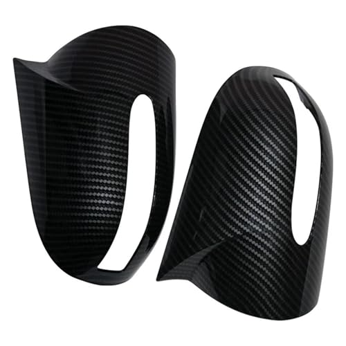 NKURTPC Auto Spiegelkappen Passend für Mercedes-Benz E, C-Klasse W211 W203 2001–2007. Teile-Styling. Auto-Seitentür-Rückspiegel-Abdeckkappen.(Carbon Look) von NKURTPC