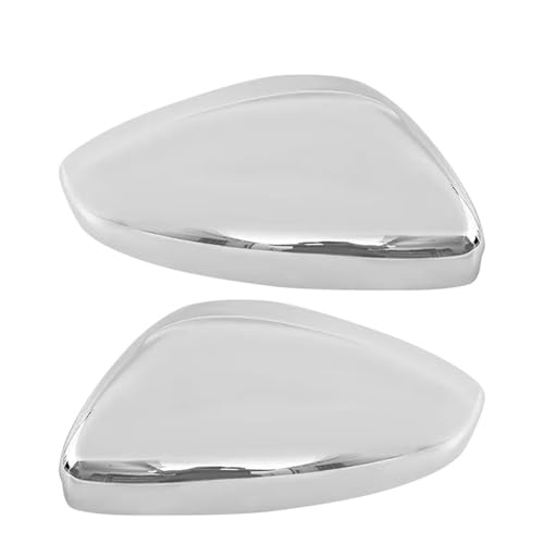 NKURTPC Auto Spiegelkappen Passend für Peugeot 208 2008 2012–2019. Passend für Citroen C3 2016–2020. 1 Paar Seitenflügel-Rückspiegel-Abdeckkappe.(1pair Chrome) von NKURTPC