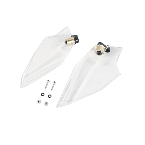 NKURTPC Windschutzscheibe Windabweiser Einstellbare Oberen Luft Deflektoren Shroud Windschutzscheibe Fit Für Honda Gold Wing GL1800 Tour DCT 2018-2022(Clear) von NKURTPC