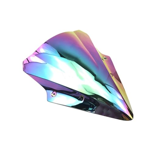 NKURTPC Windschutzscheibe Windabweiser Fit Für Kawasaki Fit Für Ninja 650 ER6F EX650 2017-2019 Motorrad Zubehör Wind Bildschirm Deflektoren Parabrisas(Iridium) von NKURTPC