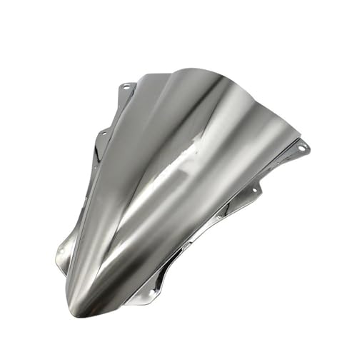 NKURTPC Windschutzscheibe Windabweiser Fit Für Kawasaki ZX4R ZX4RR ZX25R ZX25RR Double Bubble Deflektor Schutz Abdeckung Motorrad Windschutzscheibe Windschutz(Silver) von NKURTPC