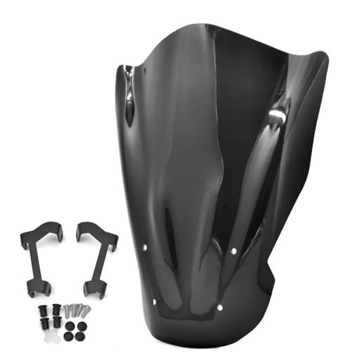 NKURTPC Windschutzscheibe Windabweiser Fit Für Yamaha Fit Für MT-07 FZ-07 2018-2020 MT07 FZ07 2013-2017 Windabweiser Windschutzscheibe Windschutz(13-17) von NKURTPC
