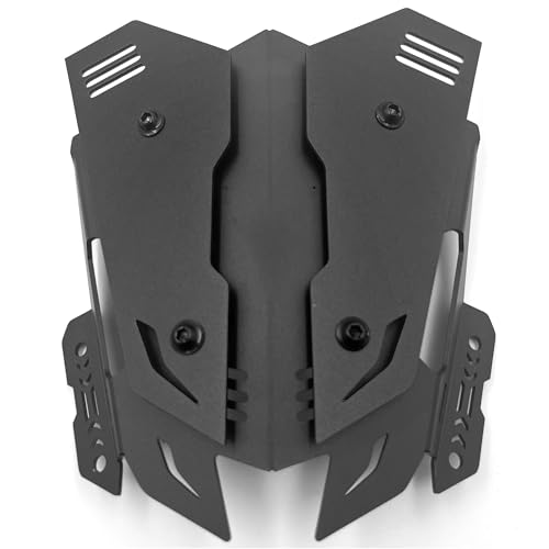 NKURTPC Windschutzscheibe Windabweiser Fit Für Yamaha MT15 MT-15 MT125 MT-125 MT 15 125 Windschutzscheibe Windabweiser Schutz Windschutzscheibe Winddicht Haube(Black) von NKURTPC