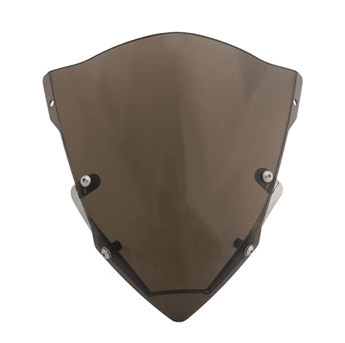 NKURTPC Windschutzscheibe Windabweiser Motorrad Windschutzscheiben Fit Für Kawasaki Z125 Z 125 2015-2018 Parabrisas Ersetzen Windschutzscheibe Zubehör(Brown) von NKURTPC