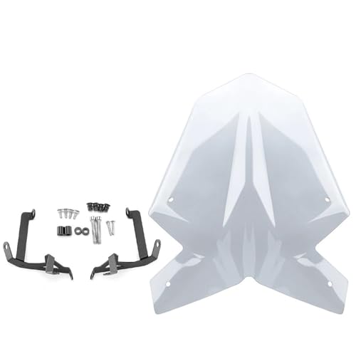 NKURTPC Windschutzscheibe Windabweiser Passend für KTM Passend für Duke 390 250 125 DUKE390 DUKE125 Windschutzscheibe Windschutzscheibe Windabweiser Motorrad 2017-2023(Gray) von NKURTPC