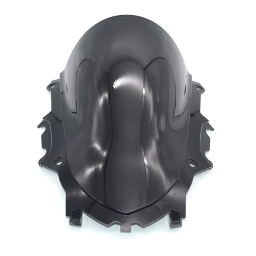 NKURTPC Windschutzscheibe Windabweiser Passend für YZF-R3 V2 YZF-R25 2019–2022 YZF-R3 R25 19–22 Motorrad-Renn-Doppelblasen-Windschutzscheibe(Dark Grey) von NKURTPC