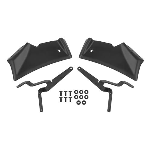 NKURTPC Windschutzscheibe Windabweiser Passend für Yamaha MT10 MT-10 SP MT 10 2022–2024 Front Downforce Spoiler Naked Frontal Spoiler Winglet Aerodynamischer Flügel(Black) von NKURTPC