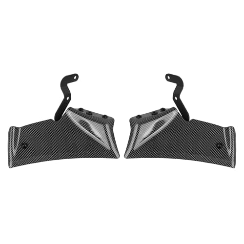 NKURTPC Windschutzscheibe Windabweiser Passend für Yamaha MT10 MT-10 SP MT 10 2022–2024 Front Downforce Spoiler Naked Frontal Spoiler Winglet Aerodynamischer Flügel(Grid Pattern) von NKURTPC