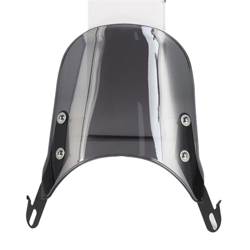 NKURTPC Windschutzscheibe Windabweiser Universal Motorrad Compact Sport Windabweiser Windschutzscheibe Fit Für Yamaha Fit Für Harley Fit Für Honda Fit Für KTM(Gray) von NKURTPC