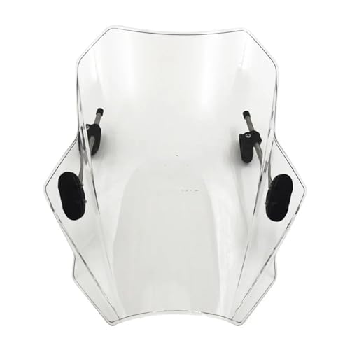 NKURTPC Windschutzscheibe Windabweiser Windabweiser Windschutzscheibenspoiler Motorrad passend für CB650R CB 650R Modifikation mit Stützrahmen-Windschutzscheibe(Style 03) von NKURTPC