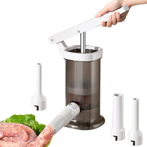 Hebeltyp Wurstfüller, arbeitssparendes Design, lebensmittelechtes Material, ausgestattet mit 4 Düsen, geeignet for Hausküchen von NKXASLS