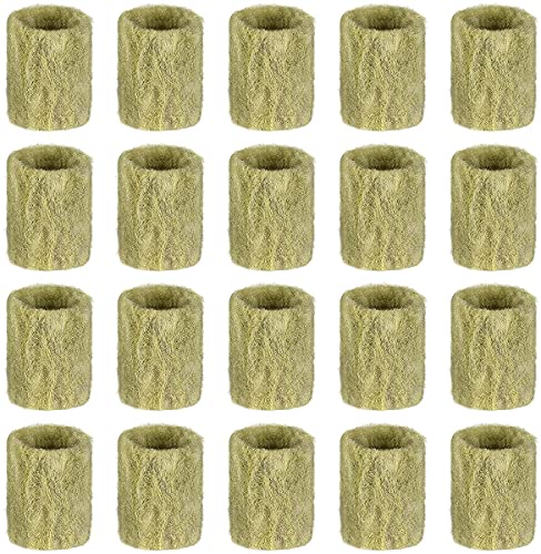 NKY Nalakey Steinwolle Pflanzenstopfen - Sämling Gemüse Steinwolle - Aussaaterde Komprimierte Kokosfaser Erde Sämlingsblock für Hydrokultur Blumen Pflanzen Zimmerpflanzen Garten (20pcs) von NKY