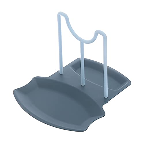 Nalakey Küchenregal - Deckelhalterung - Topfdeckelhalter - Küche Multifunktionaler Pfannendeckelhalter Großer Topfdeckel Stehender Löffelhalter Küche Küchengeschirr (Blau) von NKY