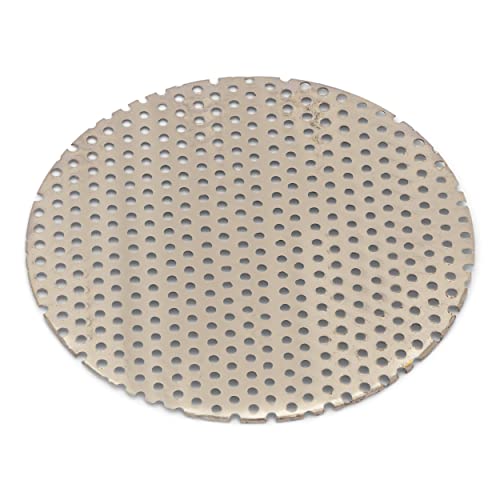NKlaus Ersatzgitter Räuchersieb Messing glänzend Silber 5 cm – 3 Stück, Metallsiebe flach für Räucherwerk, Langlebig und hitzebeständig für Weihrauch und Kräuter 1206 von NKlaus