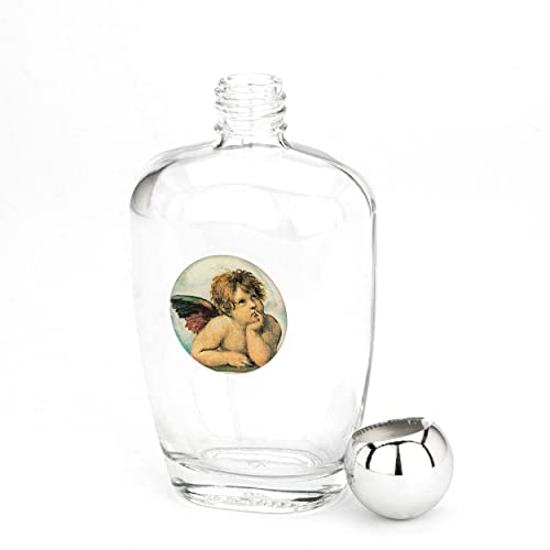 NKlaus 100ml Sakrale Weihwasserflasche aus Glas motiv Bild Raphael 11x6x4 cm Wallfahrt 14359 von NKlaus